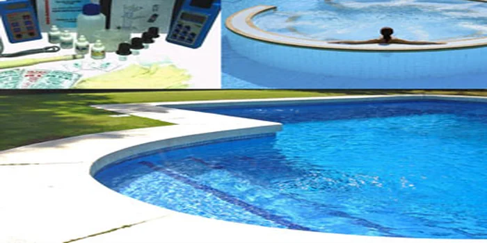 Piscina comunitària neta i amb aigua cristal·lina